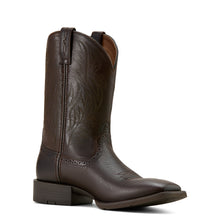 Load image into Gallery viewer, Ariat Mens 10061276 Sport Wide Square Toe Western Boots in BURNISHED CHOCOLATE
