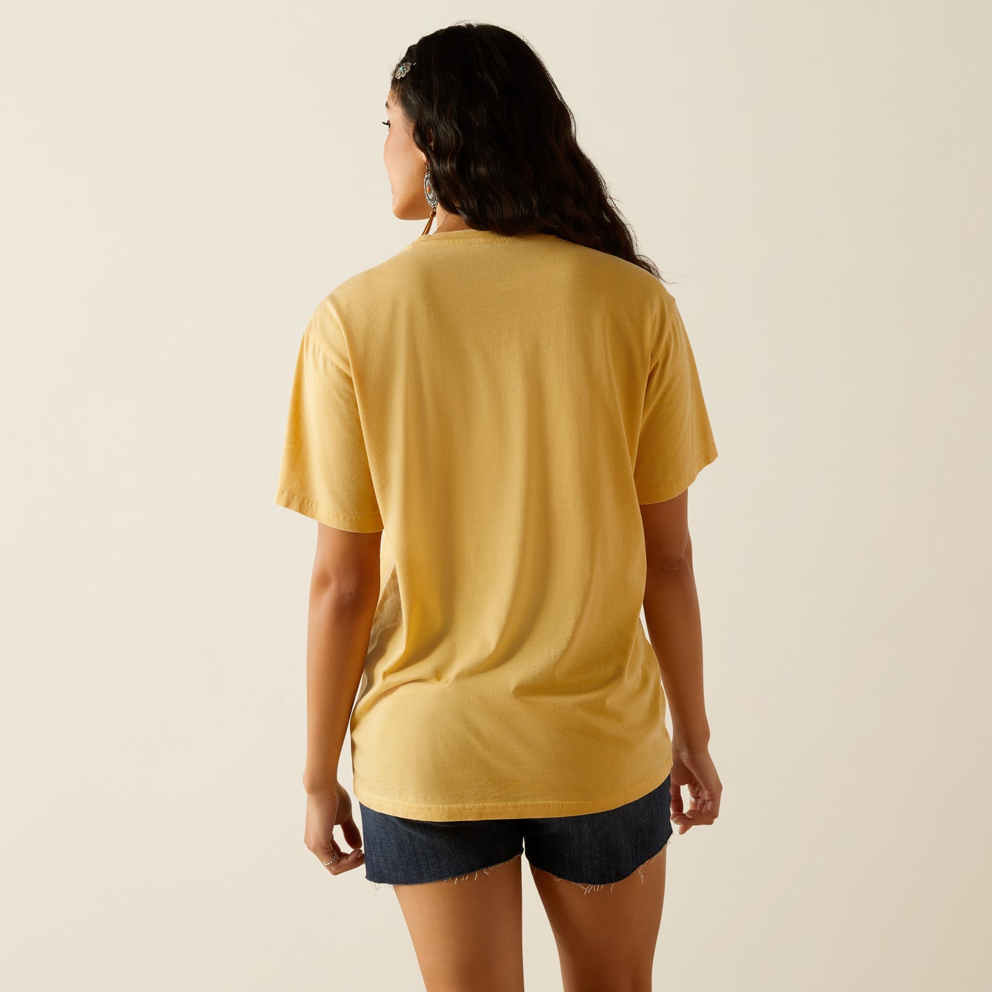 Ariat Ladies 10055129 Darlin Rose Tee in Rattan