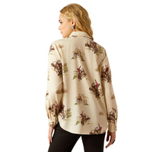 Load image into Gallery viewer, Ariat Ladies Homestyle Shirt 10058540 in Roundup Print
