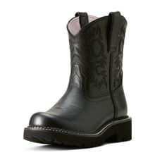 Load image into Gallery viewer, Ariat Ladies 10061282 Fatbaby Western Boots in Madison Avenue Black
