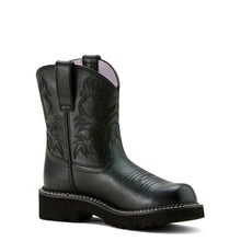 Load image into Gallery viewer, Ariat Ladies 10061282 Fatbaby Western Boots in Madison Avenue Black
