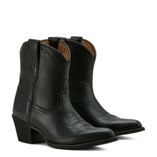 Load image into Gallery viewer, Ariat Ladies 10061309 Maggie Ankle Western Boots in Black Night
