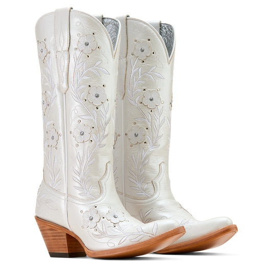 Ariat Ladies 10061310 Romance Cowboy Boots in Pearly White