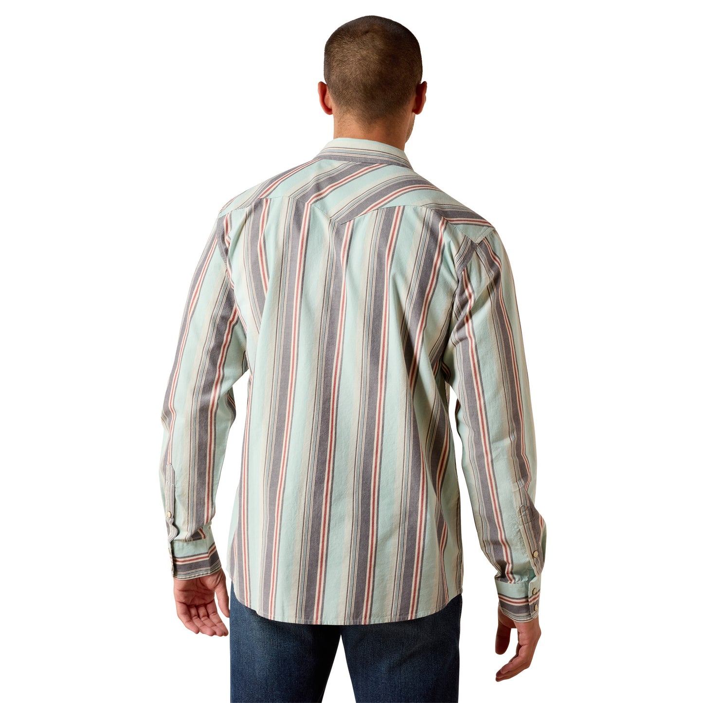 Ariat Mens Hesperus Western Shirt 10071089 in Aqua