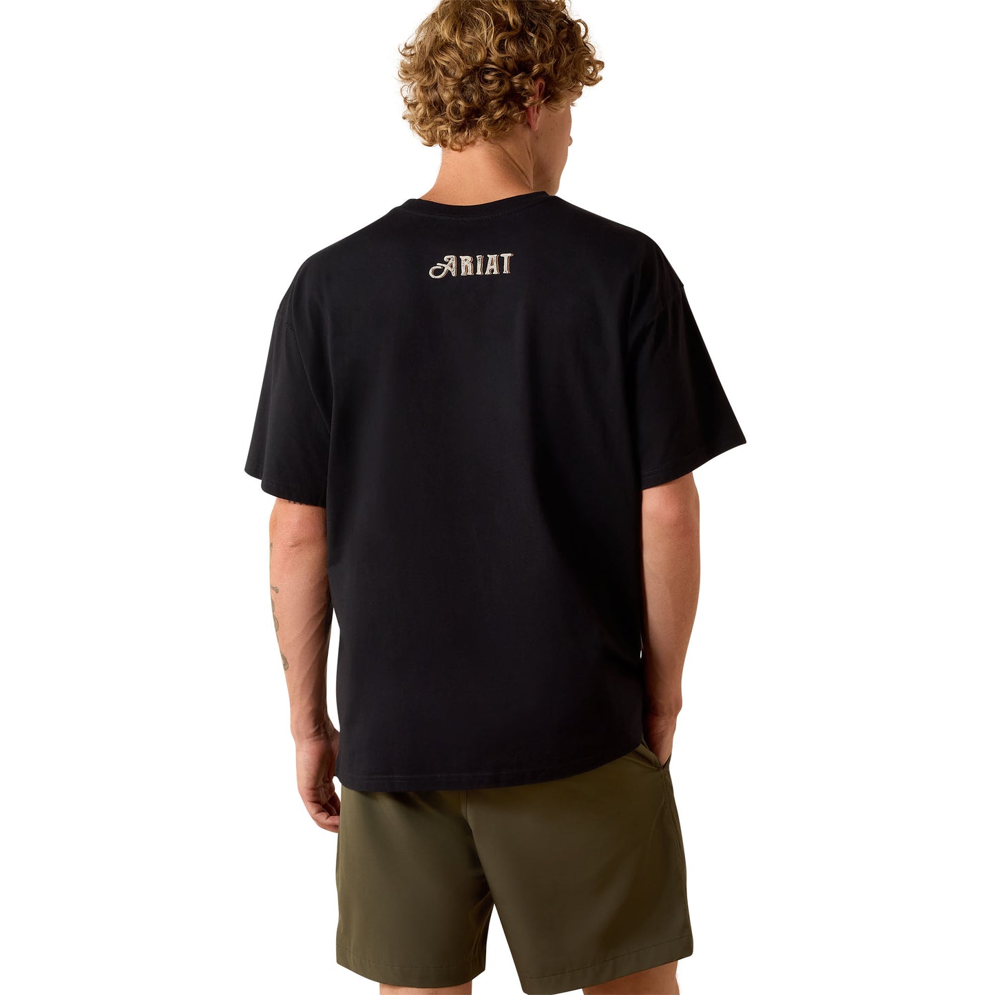 Ariat Mens 10071097 Wild Life Boxy T-Shirt  in Black
