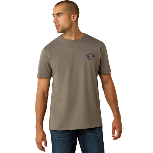 Ariat Mens 10071193 Paintriot Classic Fit T-Shirt in Smoked Pearl