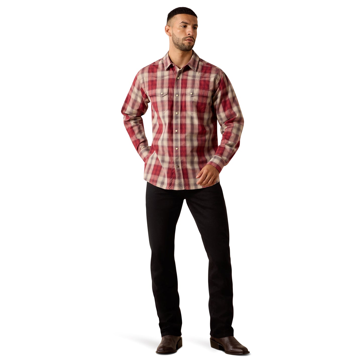 Ariat Mens Retro Hawthorne Fitted Western Snap Shirt 10071645