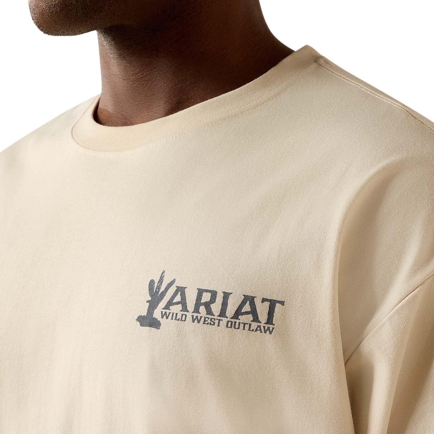Ariat Mens 10071647 The Wicked Boxy T-Shirt in Sandeshell