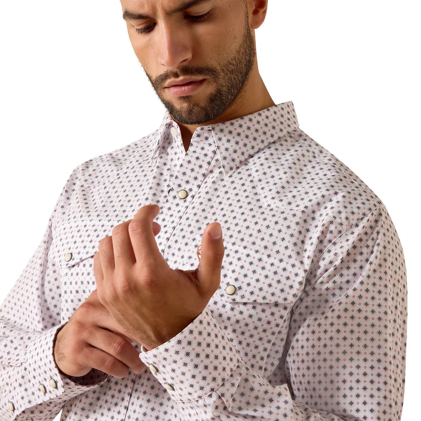 Ariat Mens casual Series Geo Fit Western Shirt 10071720