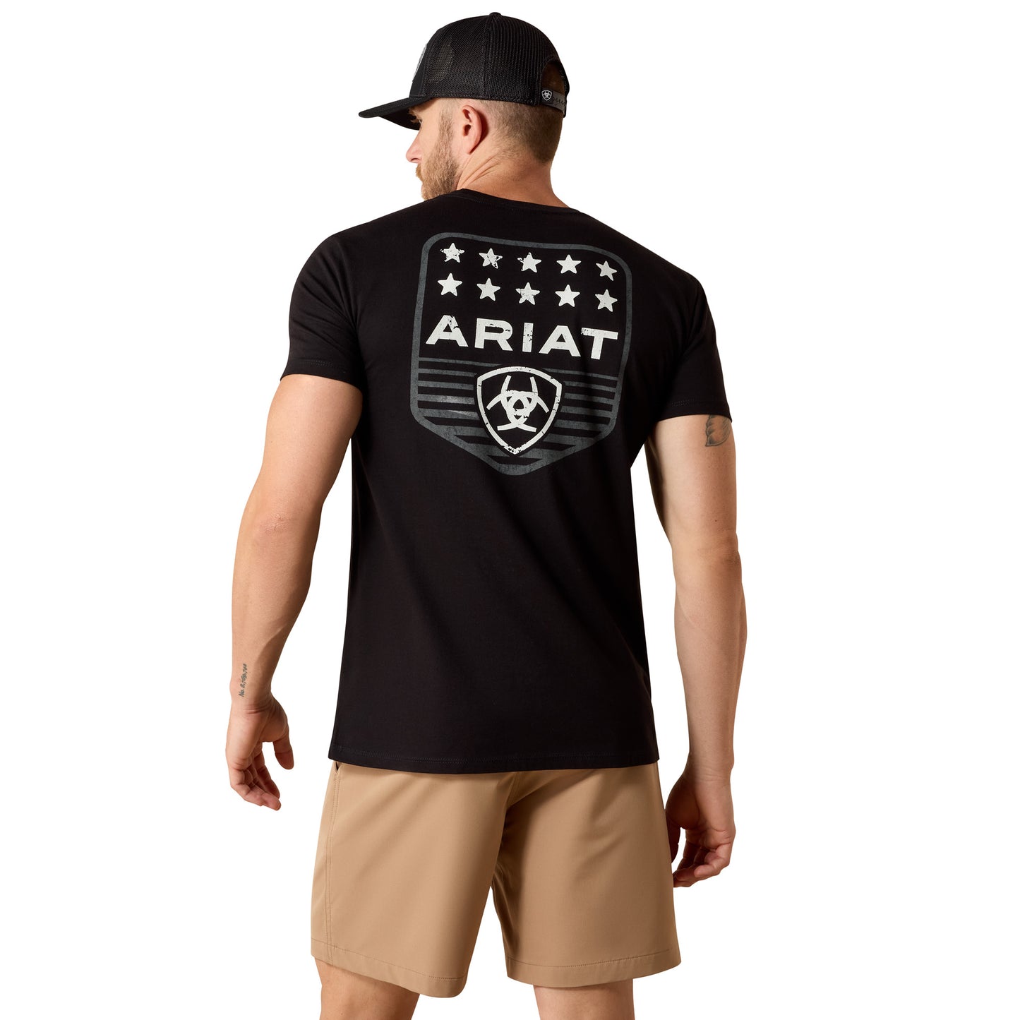 Ariat Mens 10073966 Patriotic Badge T-Shirt in Black