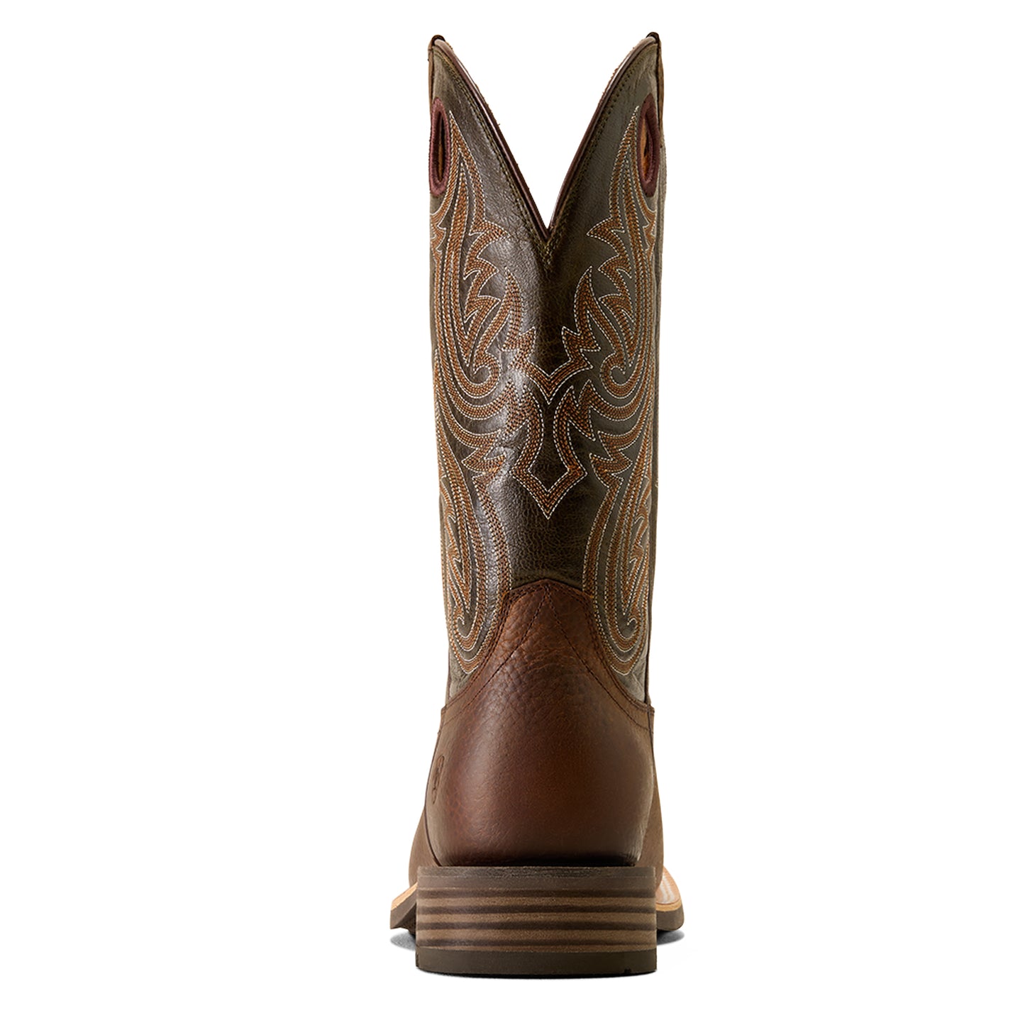 Ariat Mens 10074254 Highland Toughstock Cowboy Boots in Brown Rowdy/Olive