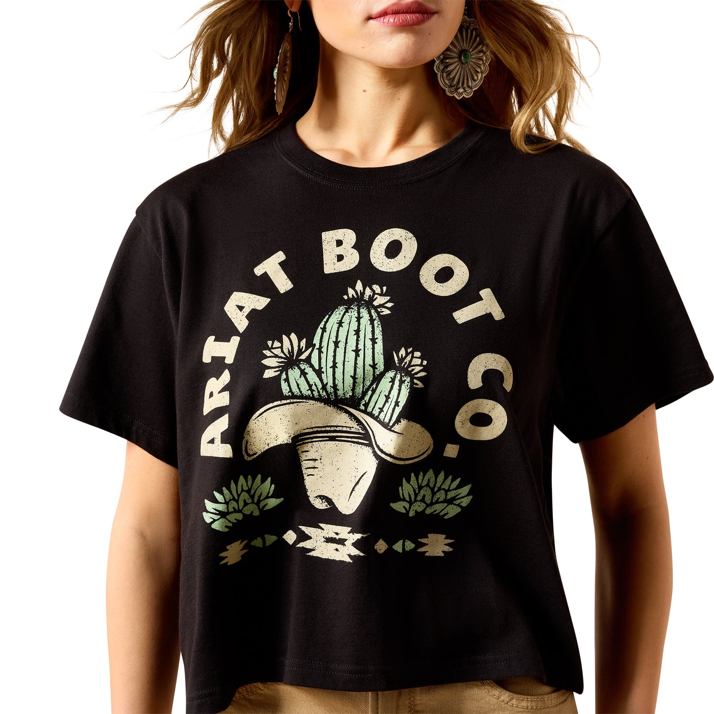 Ariat Ladies Cacti Cowy Hat T-Shirt 10071669