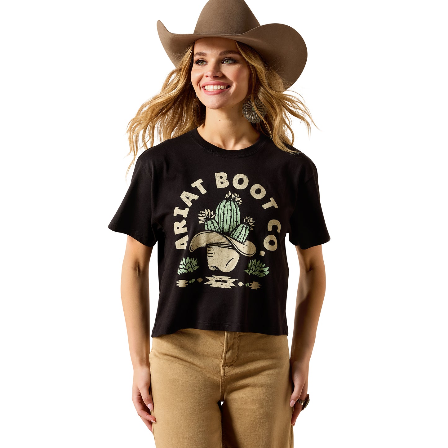 Ariat Ladies Cacti Cowy Hat T-Shirt 10071669