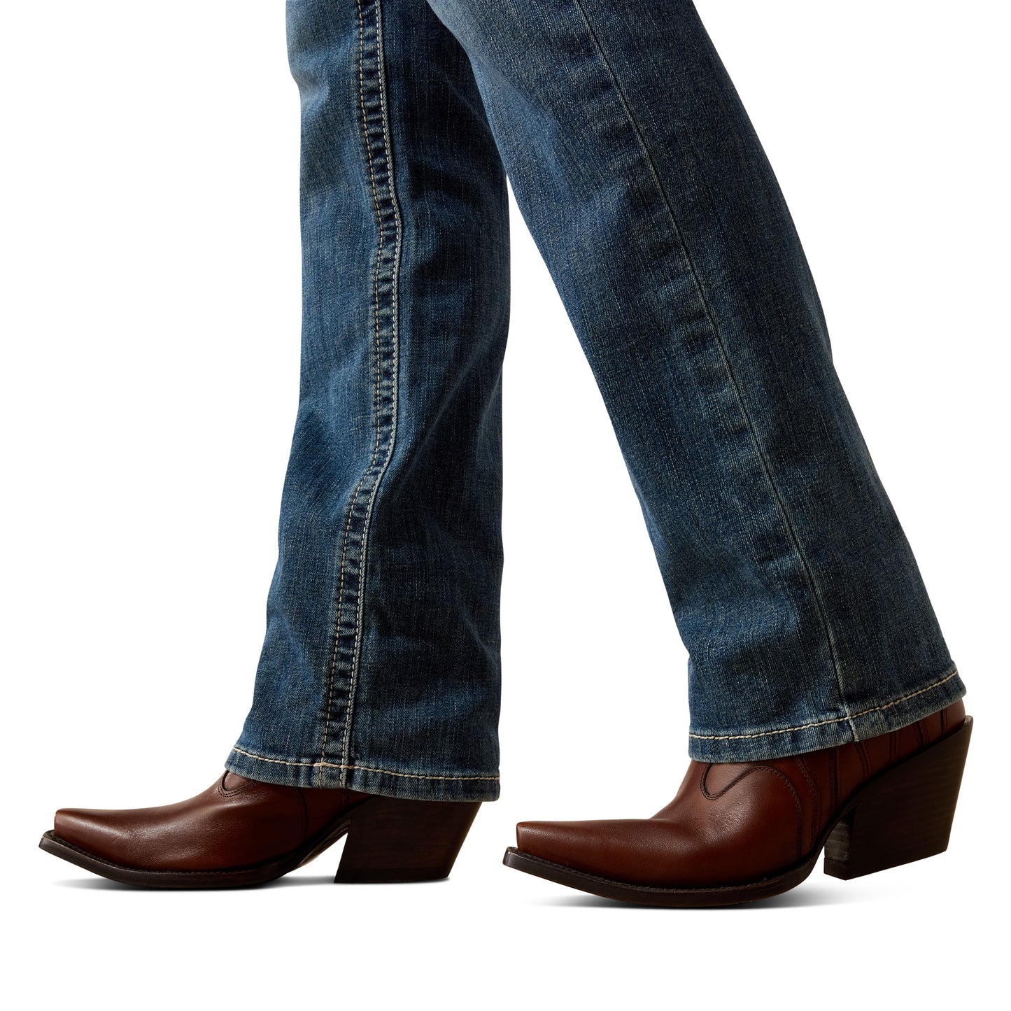 Ariat Ladies 10072960 Mid Rise Estelle Straight Leg Jeans