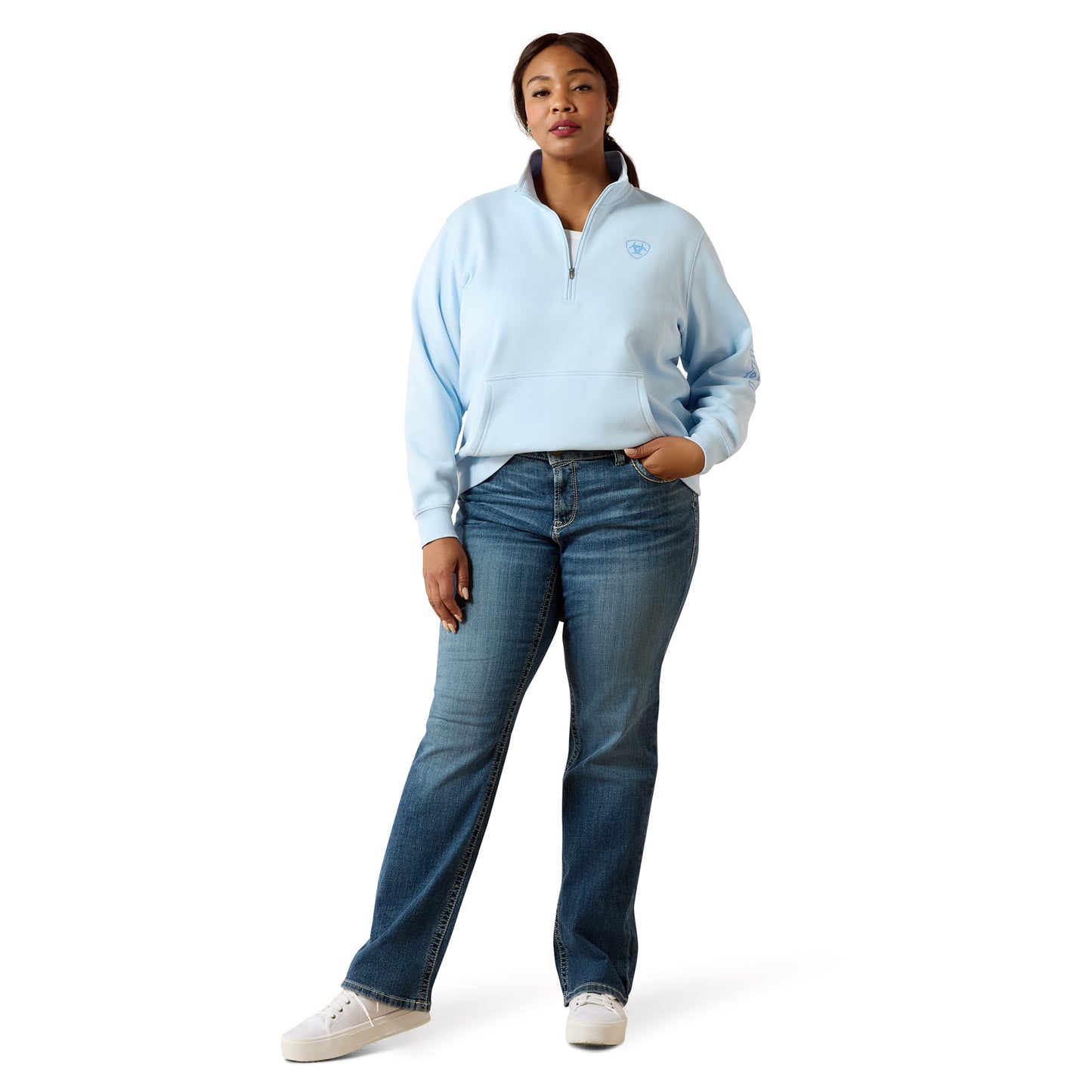 Ariat Ladies 10072960 Mid Rise Estelle Straight Leg Jeans