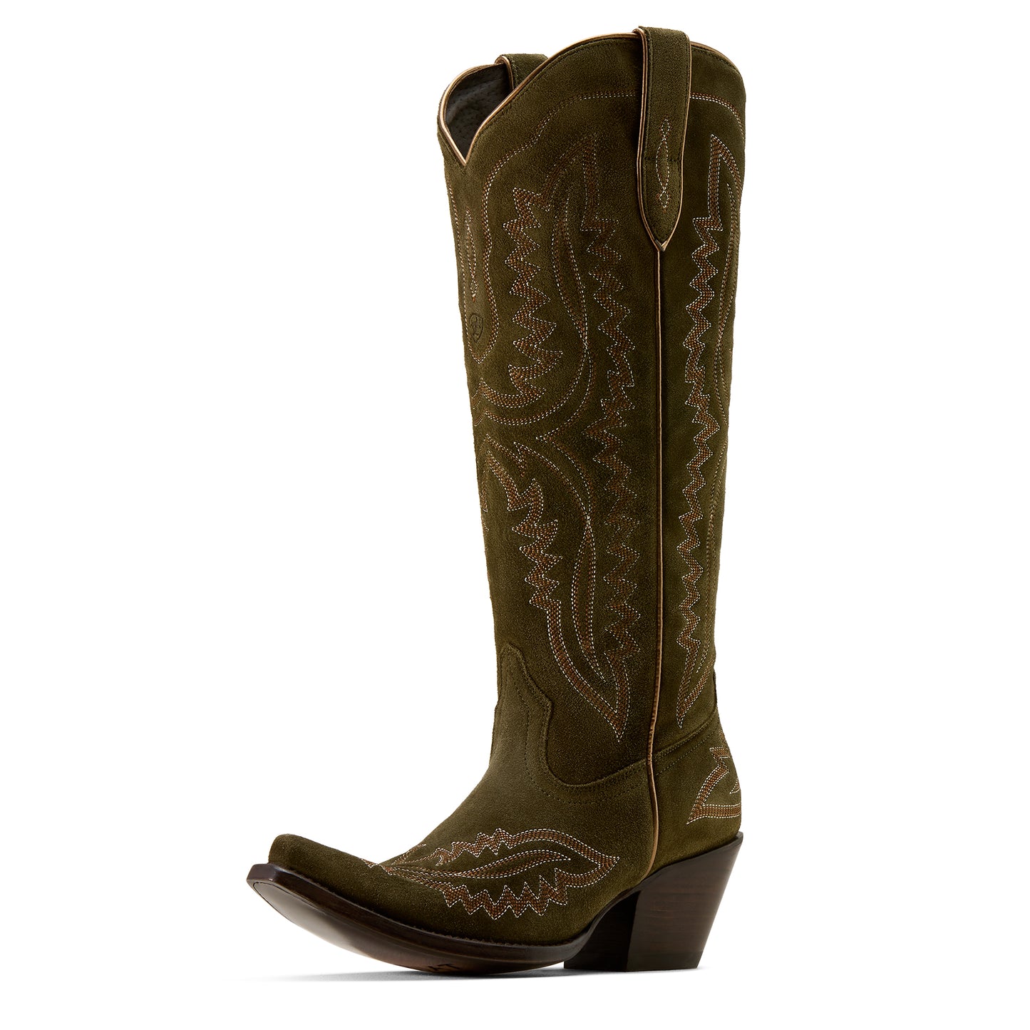 Ariat Ladies 10074323 Casanova X Toe Western Boot in Sueded Olive