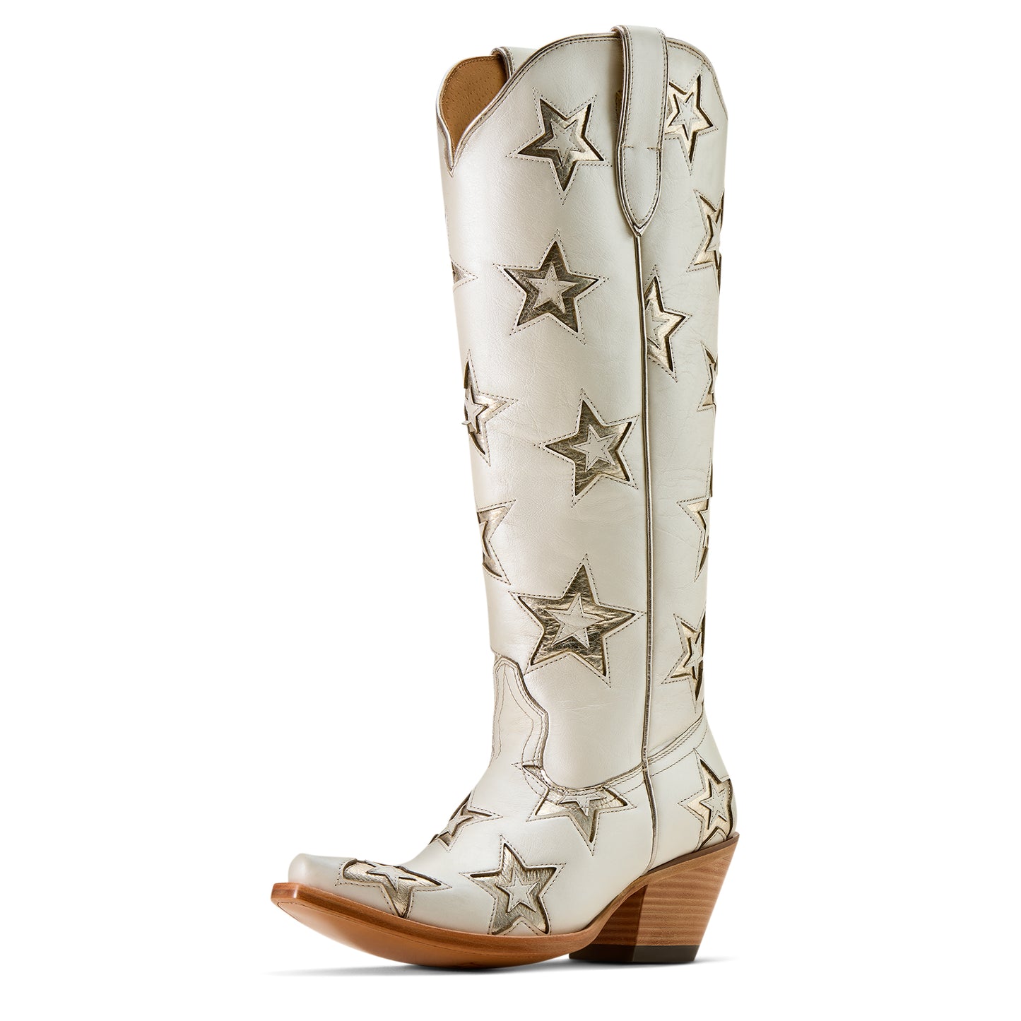 Ariat Ladies 10074350 Casanova Star X Toe Western Boot in Ivory Pearl Limited Edition