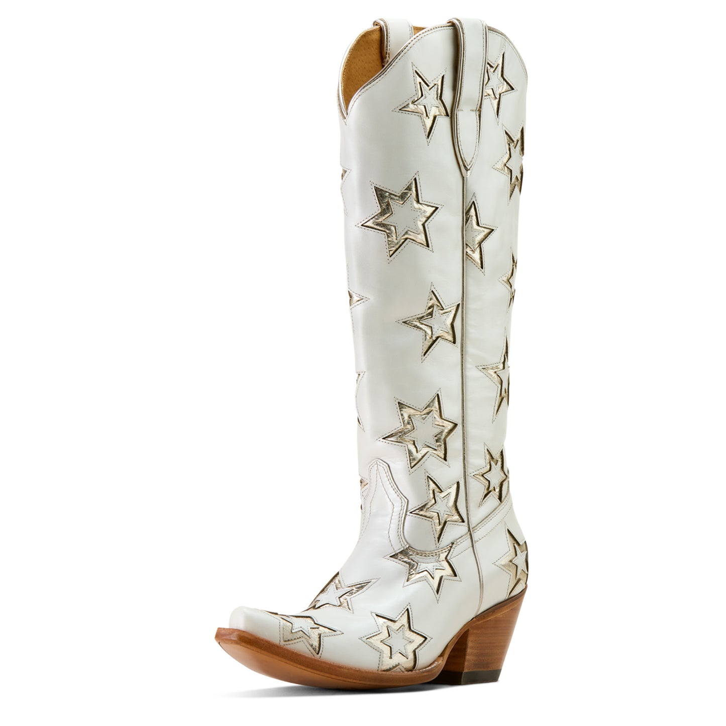 Ariat Ladies 10074350 Casanova Star X Toe Western Boot in Ivory Pearl Limited Edition