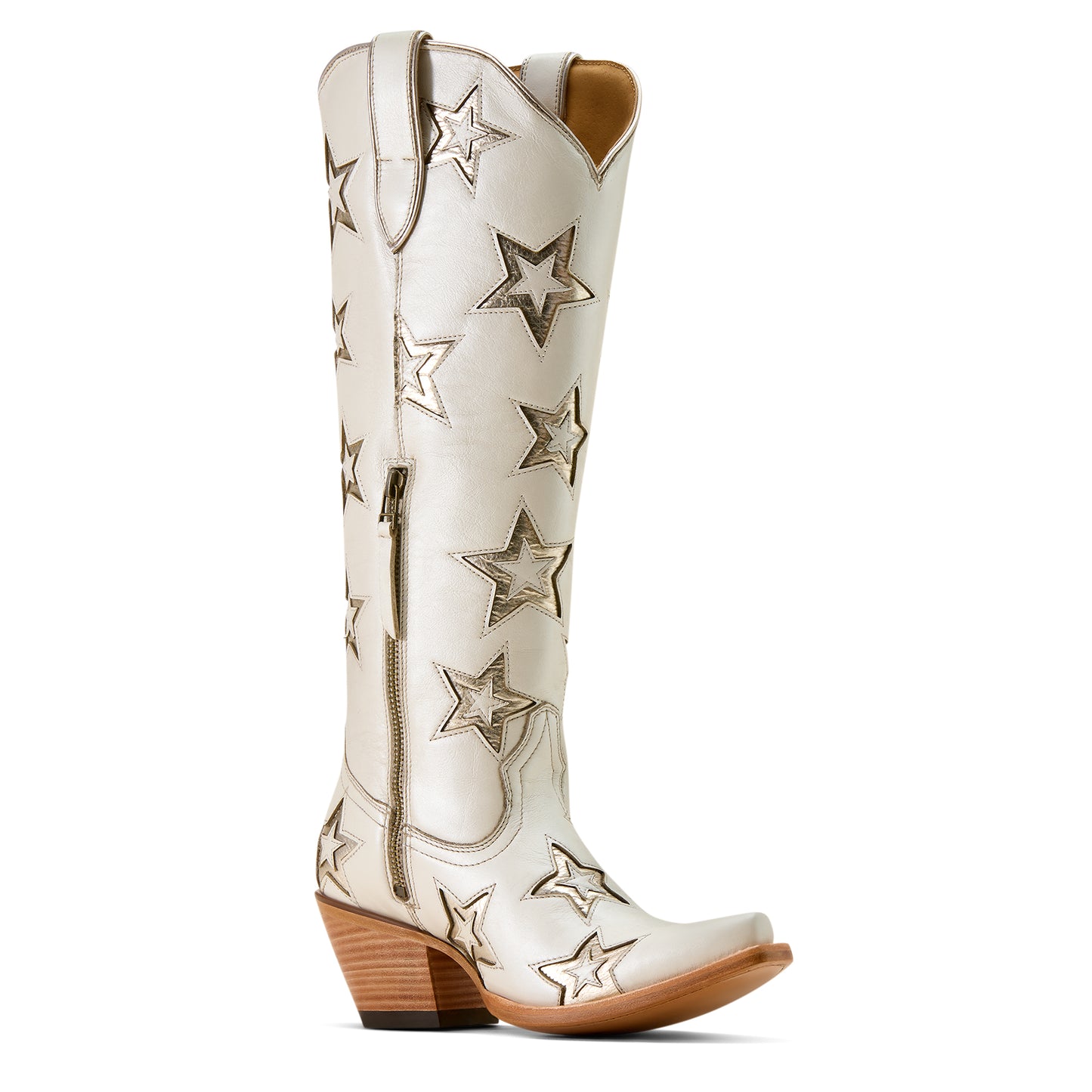 Ariat Ladies 10074350 Casanova Star X Toe Western Boot in Ivory Pearl Limited Edition