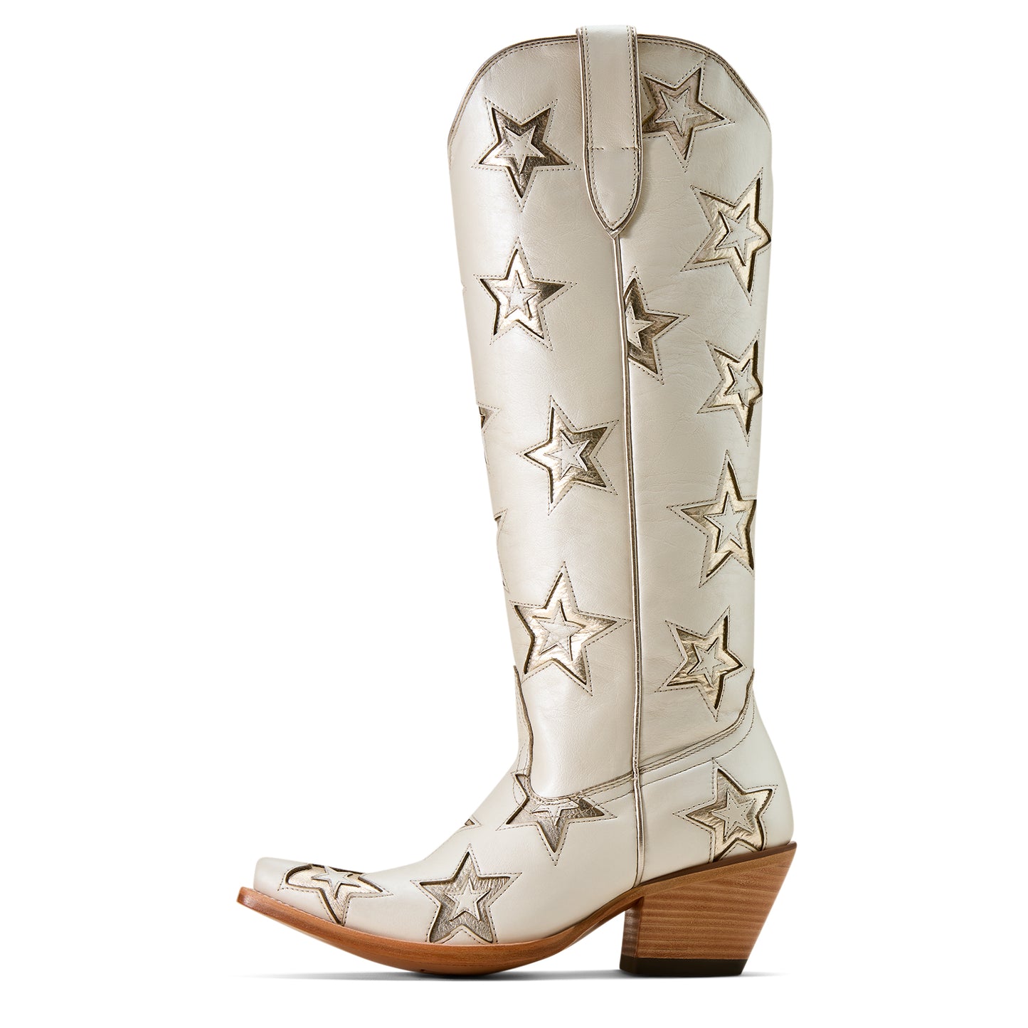 Ariat Ladies 10074350 Casanova Star X Toe Western Boot in Ivory Pearl Limited Edition