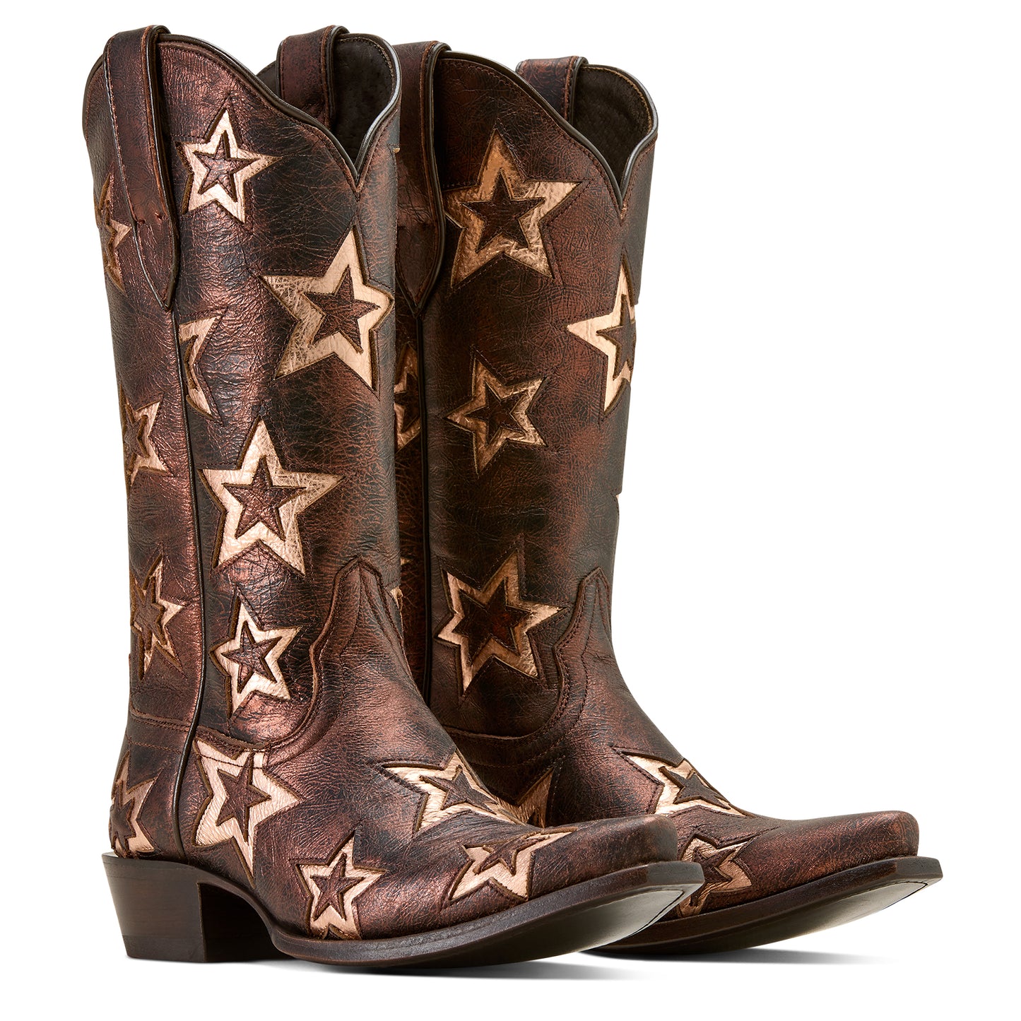 Ariat Ladies 10074369 Hazen Star X Toe Western Boot in Bronze Dream Pearl Limited Edition