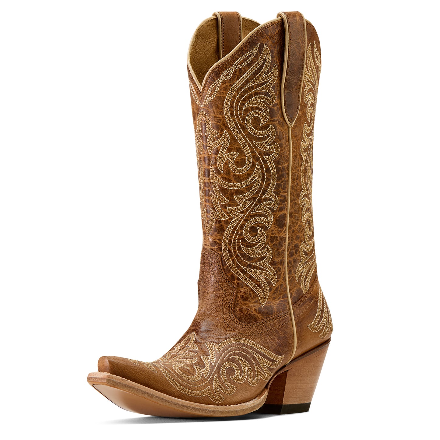 Ariat Ladies 10074383 Amora X Toe Western Boots in Shades of Grain