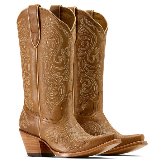 Ariat Ladies 10074383 Amora X Toe Western Boots in Shades of Grain