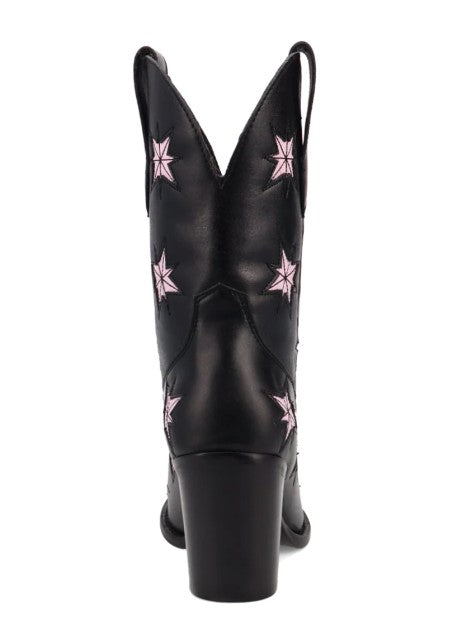 Dingo DI2248 Starburst in Black Ladies Ankle Boots