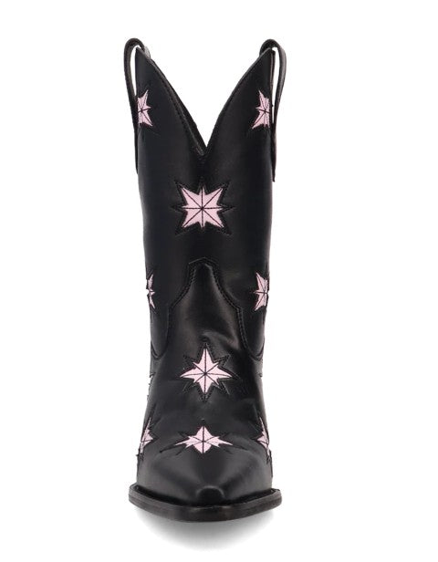 Dingo DI2248 Starburst in Black Ladies Ankle Boots