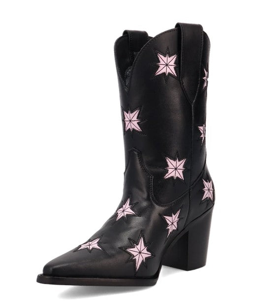 Dingo DI2248 Starburst in Black Ladies Ankle Boots