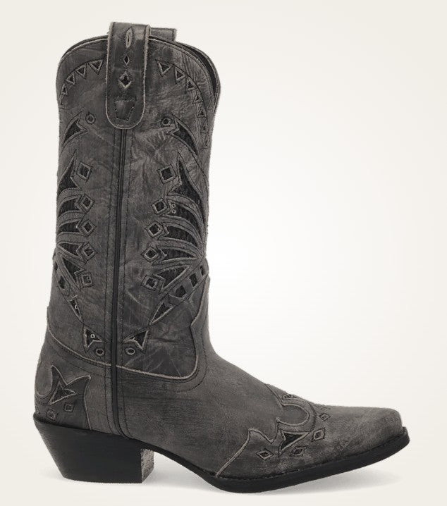 Laredo Stevie 52120 in Black Ladies Cowboy Boots