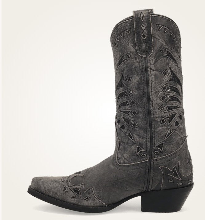 Laredo Stevie 52120 in Black Ladies Cowboy Boots