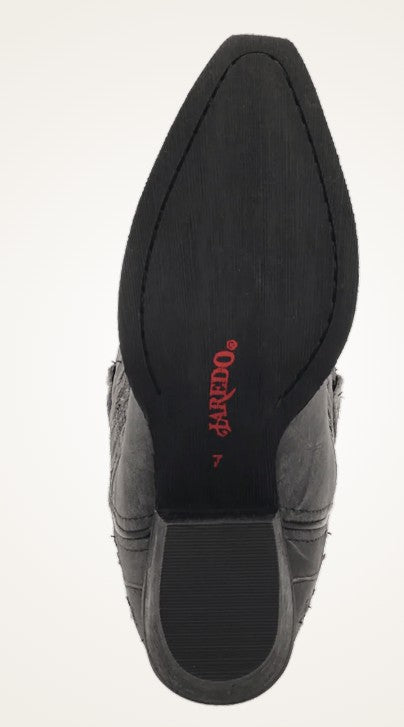 Laredo Stevie 52120 in Black Ladies Cowboy Boots