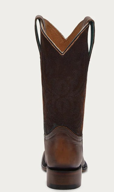 Corral Teens T0192 Teens Embroidery Lamb Shaft Brown Square Toe Western Boots