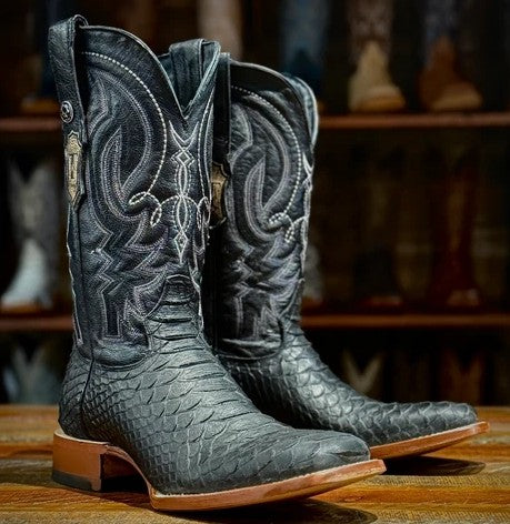 Tanner Mark Anderson TM205592 Mens Boots Black Asphalt Matte