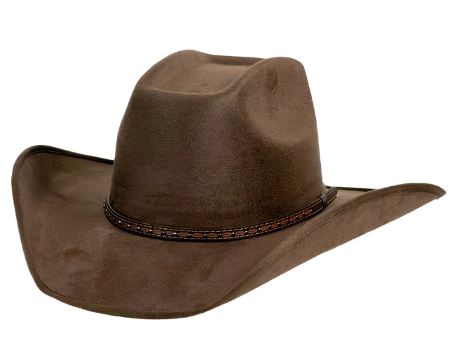 American Hat Makers Trigger Brick Crown Cowboy Hat in Brown