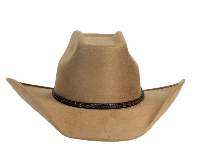 American Hat Makers Trigger Brick Crown Cowboy Hat in Camel