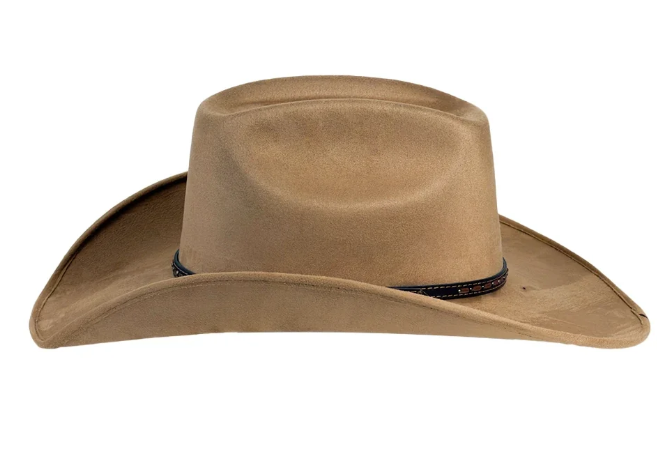 American Hat Makers Trigger Brick Crown Cowboy Hat in Camel