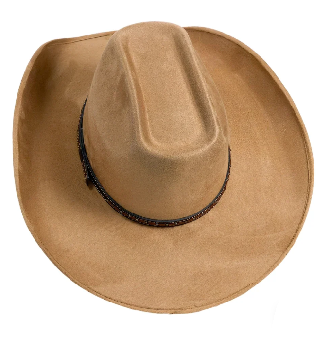 American Hat Makers Trigger Brick Crown Cowboy Hat in Camel