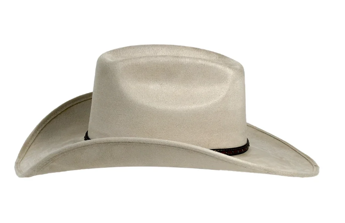 American Hat Makers Trigger Brick Crown Cowboy Hat in Cream