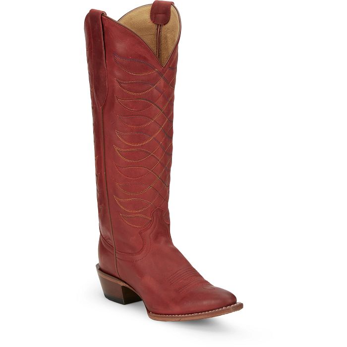 Justin Ladies VN4459 Whitley Cowboy Boots in Red