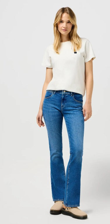 Wrangler Ladies Bootcut Jeans in Raven W28B4736Y