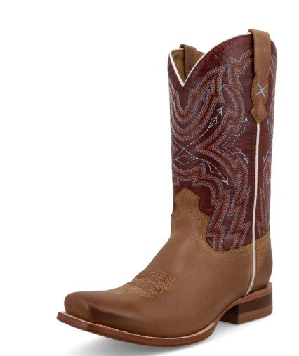 Twisted X Ladies Rancher in Peanut & Oxblood Red WRAL025