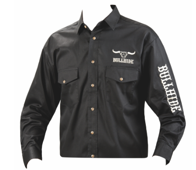 Bullhide Western Shirt in Black WS-01