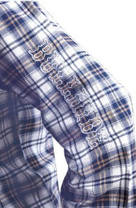Bullhide Western Shirt in Navy/White Checkers  WS-07