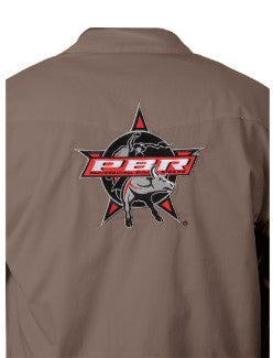 Bullhide PBR Western Shirt in Khaki WS-16