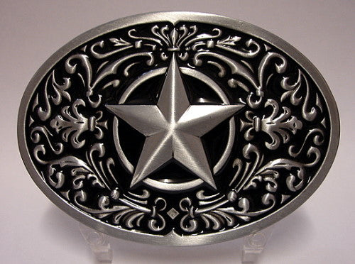 Buckle Southwest Western Flower Star WT065 Blue