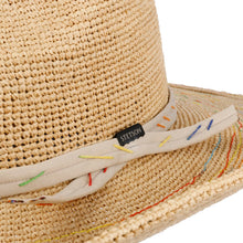 Load image into Gallery viewer, Stetson 3598501 Taya Western Festival Crochet Straw Hat
