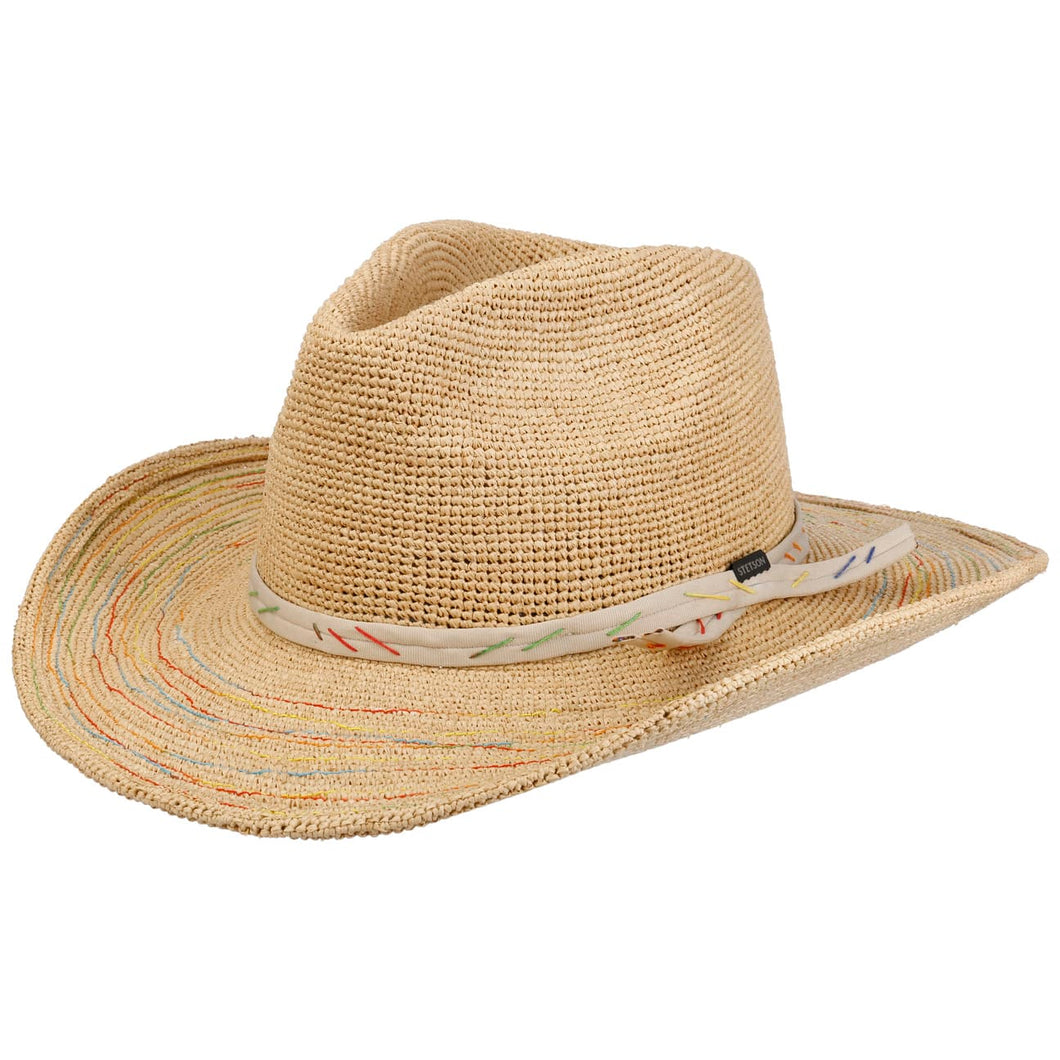 Stetson 3598501 Taya Western Festival Crochet Straw Hat