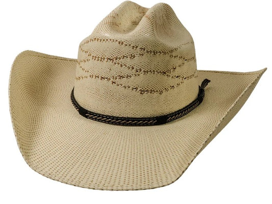 American Hat Makers Winslow Cream Straw Cattleman Cowboy Hat
